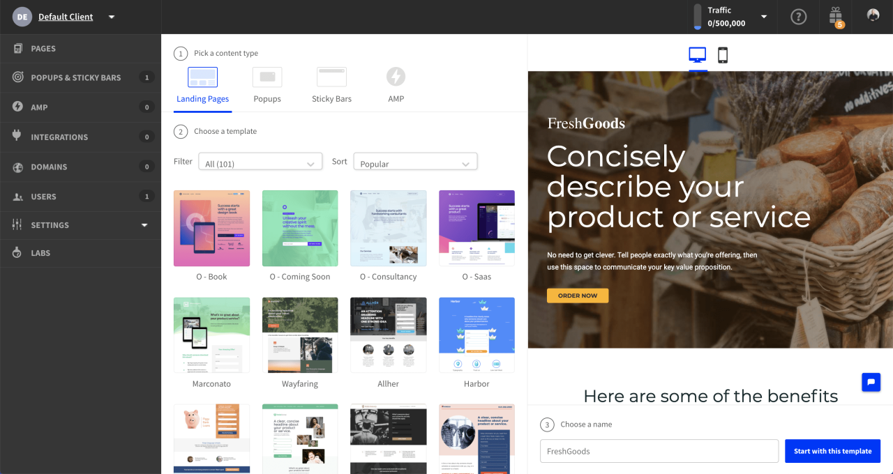 Optimización de landing pages con IA en Unbounce para convertir tráfico en leads