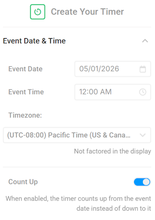 NiftyImages: timer 